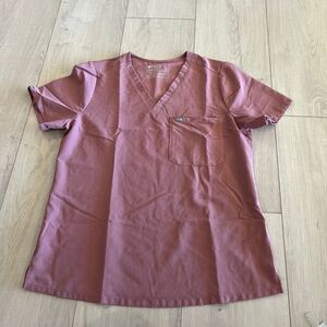 Figs womens scrubs top size L